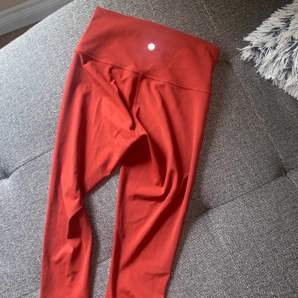 Lululemon burnt orange size 4 leggings